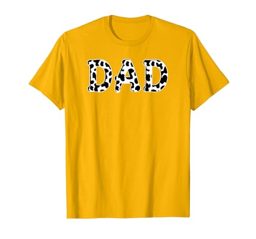 Cow Pattern Print Family Matching Birthday Apparel Cow Dad Birthday Family Matching Girl Boy Farm Birthday T-Shirt - size