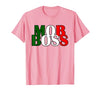 Italian Yeah B Mob Boss Italian Flag 1920s Costume Mafia Party T-Shirt - size chart
