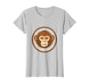 Mademark Monkey Mind Clear Head Sober Living Design T-Shirt - Women - size chart
