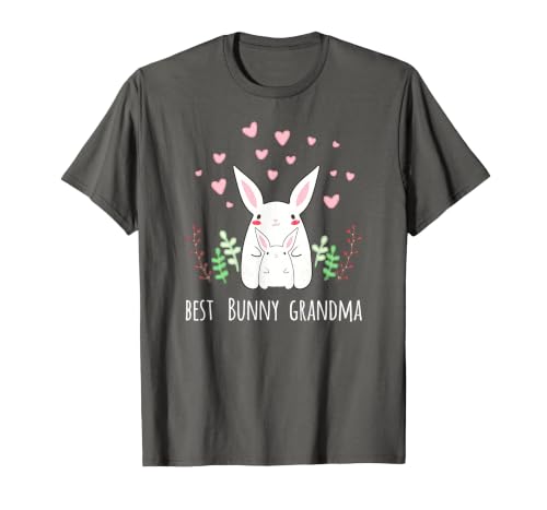 Cute Bunny Grandma Rabbit Grandmother T-Shirt — design detail