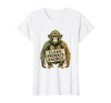 Mademark Clean Primate Energy Monkey Sober Men Design T-Shirt - Women - size chart