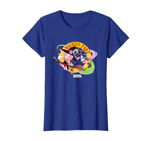 Sonic The Hedgehog Halloween Wicked Fast Witch Costumes T-Shirt - size chart