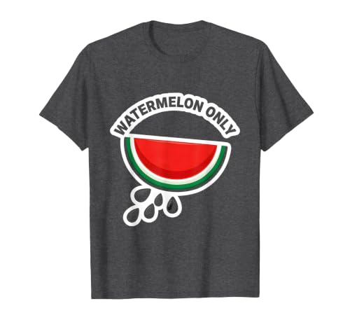 Mademark Men's Watermelon Only Cute Watermelon Fruit Lover Halloween T-Shirt - size chart