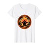 Mademark Monkey Silhouette Tropical Sunset Graphic T-Shirt - Women - size chart