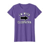 Lazy Last Minute Cleopatra Halloween Costumes Couples Halloween Costume Shirts I'm with Cleopatra T-Shirt - size chart