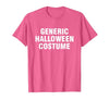 Generic Halloween Costume T-Shirt - size chart