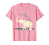 Mademark Elephant Spraying Water Raised Trunk Illustration T-Shirt - Men - size chart