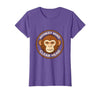 Mademark Monkey Mind Clear Head Sober Living Design T-Shirt - Women - size chart