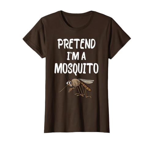 Pretend I'm A Mosquito Funny Halloween Costume Pretend I'm A Mosquito Funny Lazy Halloween Costume Party T-Shirt - size chart