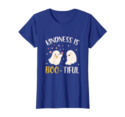Halloween Costume Teacher Kindness is Boo Tiful Teacher Cute Ghost Halloween Costume T-Shirt - size chart