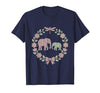 Mademark Elephant Mother and Calf Trunk Touch Mama Gift T-Shirt - Men - size chart