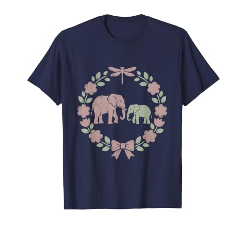 Mademark Elephant Mother and Calf Trunk Touch Mama Gift T-Shirt - Men - size chart
