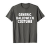 Generic Halloween Costume T-Shirt - size chart