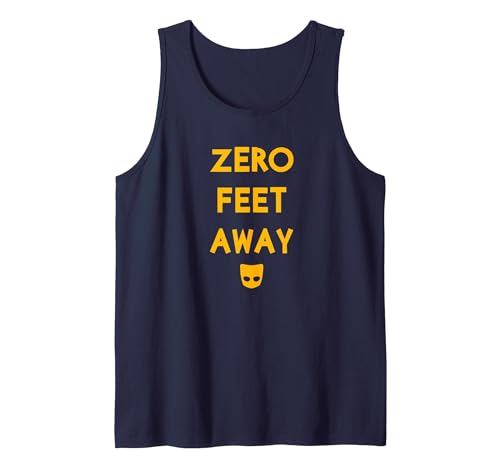 IfYouKnowYouKnow Zero 0 Feet Away Funny Gay Cruising Tank Top - size chart