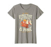 Funny My Only Effective Attack Is Panic Tee Shirt Fish My Only Effective Attack is Panic T-Shirt - size chart
