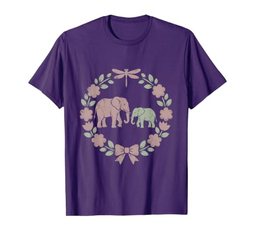 Mademark Elephant Mother and Calf Trunk Touch Mama Gift T-Shirt - Men - size chart