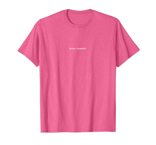 Charming Rebels Co. More Cowbell T-Shirt - size chart