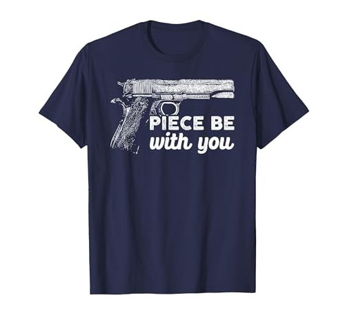 Gun Lover Cool Man Tee Piece Be with You 2nd Amendment Gun Lover Cool Man T-Shirt - size chart