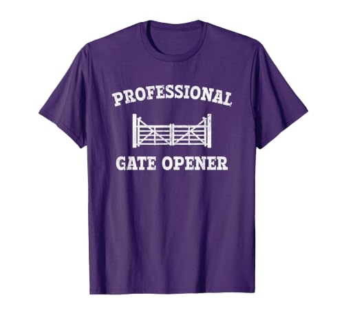 cow apparel Professional gate Opener, Cow Gate Opener T-Shirt - size chart