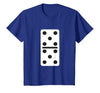Fun and Easy Halloween Costume T-Shirts - Dominoes Double Five Dominoes Halloween Costume 5 Domino Game T-Shirt - size chart