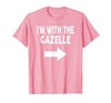 ShirtZilla I'm with The Gazelle Halloween Gazelle T-Shirt - size chart