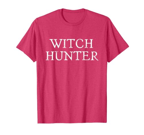 Witch Hunter Halloween Funny Witch Hunter Halloween Costume Easy Lazy T-Shirt - size chart
