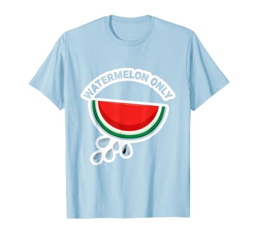 Mademark Men's Watermelon Only Cute Watermelon Fruit Lover Halloween T-Shirt - size chart