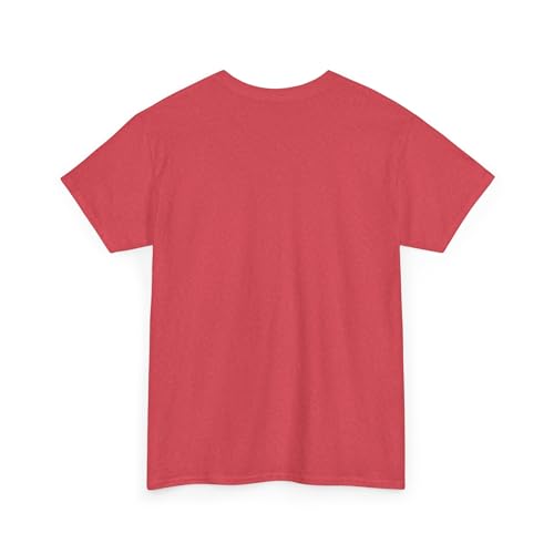 GENERIC cat Unisex Heavy Cotton Tee Heather Red - size chart