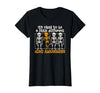 Orange Ribbon ADHD Awareness clothing Halloween Skeleton ADHD Awareness T-Shirt - size chart