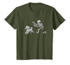 Funny Halloween Dog Lovers Gift Tees Skeleton Dogs Funny Skeleton Chasing Goldendoodle Dog Halloween Dogs Lover T-Shirt -