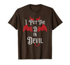 I Put the D in Devil Tees I Put the D in Devil Funny Halloween Matching Couple T-Shirt - size chart