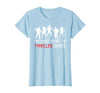 Zombie Dance Costume Halloween Party Tee Funny Zombie Halloween Shirt I’m Just Here to Thriller Dance T-Shirt - size chart
