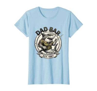 Dad Bar Est. 1987 Pool Shark Design T-Shirt