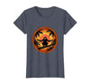 Mademark Monkey Silhouette Tropical Sunset Graphic T-Shirt - Women - size chart