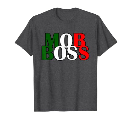 Italian Yeah B Mob Boss Italian Flag 1920s Costume Mafia Party T-Shirt - size chart