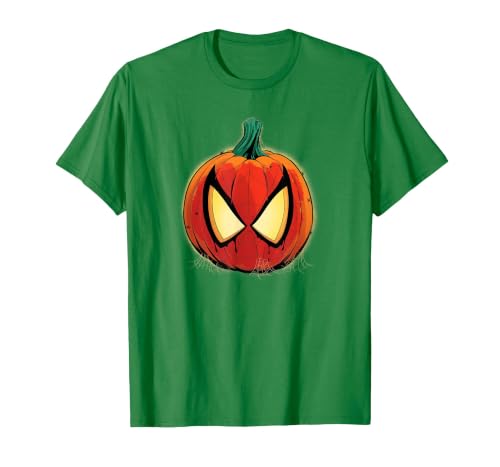 Marvel Spider-Man Halloween Spooky Pumpkin Jack-o'-Lantern T-Shirt - size chart
