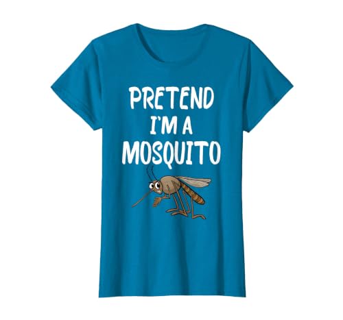 Pretend I'm A Mosquito Funny Halloween Costume Pretend I'm A Mosquito Funny Lazy Halloween Costume Party T-Shirt - size chart