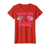 Amb Breast Cancer Awareness Month Warrior Survivor Save The Tatas Breast Cancer Pink Ribbon Skeleton Halloween T-Shirt -