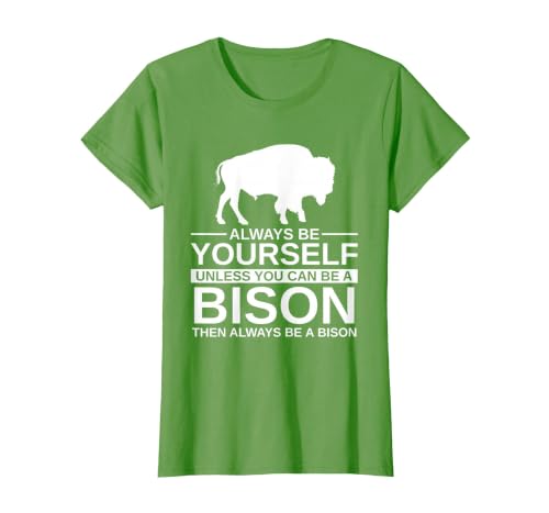 Bison Gift Bison Lover Accessories & Buffalo Stuff Cool Bison Design for Men Women Buffalo Animal Lovers Bison T-Shirt -