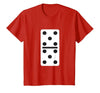 Fun and Easy Halloween Costume T-Shirts - Dominoes Double Five Dominoes Halloween Costume 5 Domino Game T-Shirt - size chart