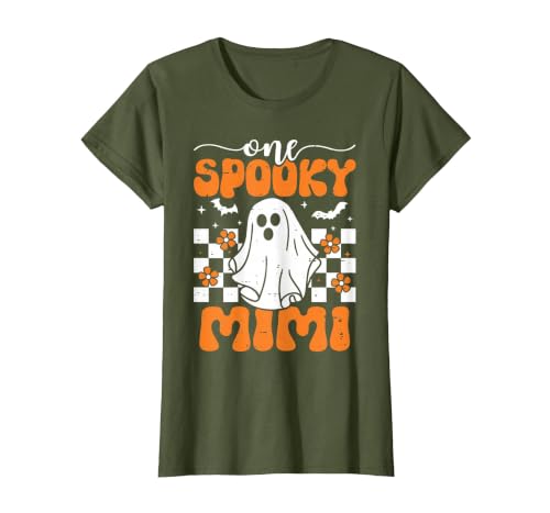 One Spooky Mimi Halloween Family Matching One Spooky Mimi Matching Family Halloween Costumes T-Shirt - size chart