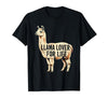Mademark Llama Lover For Life Peru Graphic Design T-Shirt - size chart