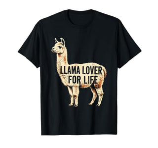 Mademark Llama Lover For Life Peru Graphic Design T-Shirt - size chart