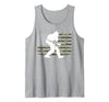 2nd Amendment Right to Bear Arms Camouflage Guns Bigfoot Gun Owner Camo US American Flag Sasquatch AR15 Rifle Tank Top - size chart