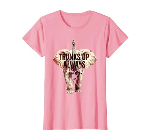 Mademark Trunks Up Always Elephant Graphic Design T-Shirt - Women - size chart
