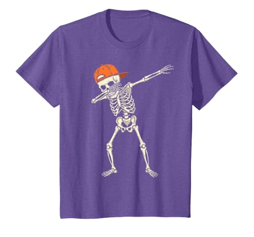 Funny Halloween Tees for Men Women Kids. Halloween Shirts Cool Teen Boys Skeleton Dab Mens Halloween T-Shirt - size chart