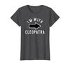 Lazy Last Minute Cleopatra Halloween Costumes Couples Halloween Costume Shirts I'm with Cleopatra T-Shirt - size chart