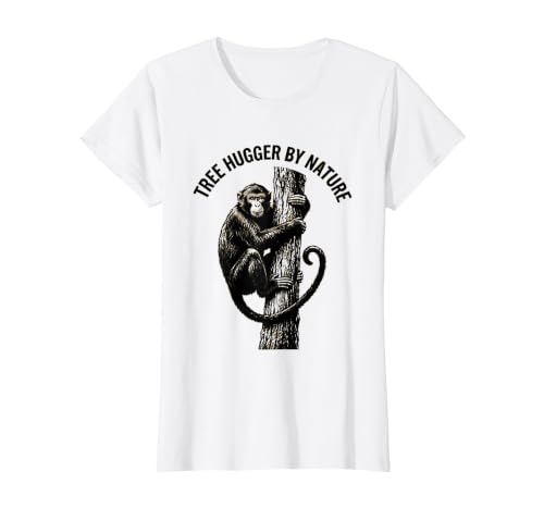 Mademark Tree Hugger By Nature Monkey Design T-Shirt - Women - size chart
