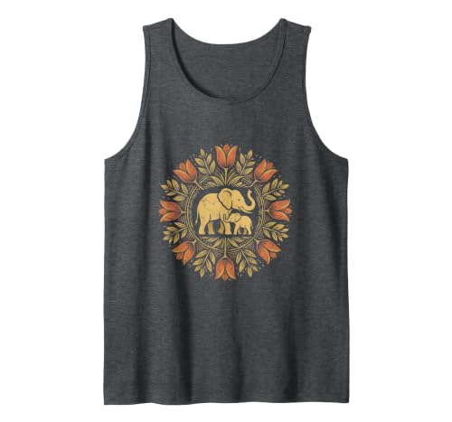 Mademark Mother Elephant Nudging Newborn Calf Maternity Tank Top - Men - size chart