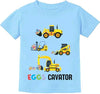 Easter Day Gift for Toddler Boy Baby Girl Tractor Loving Bunny T-Shirt — design detail